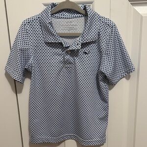 Vineyard vines toddler whale print performance polo